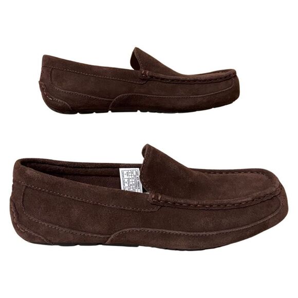 UGG Alder Faux Shearling Lined Suede Brown Slipper - Picture 7 of 9